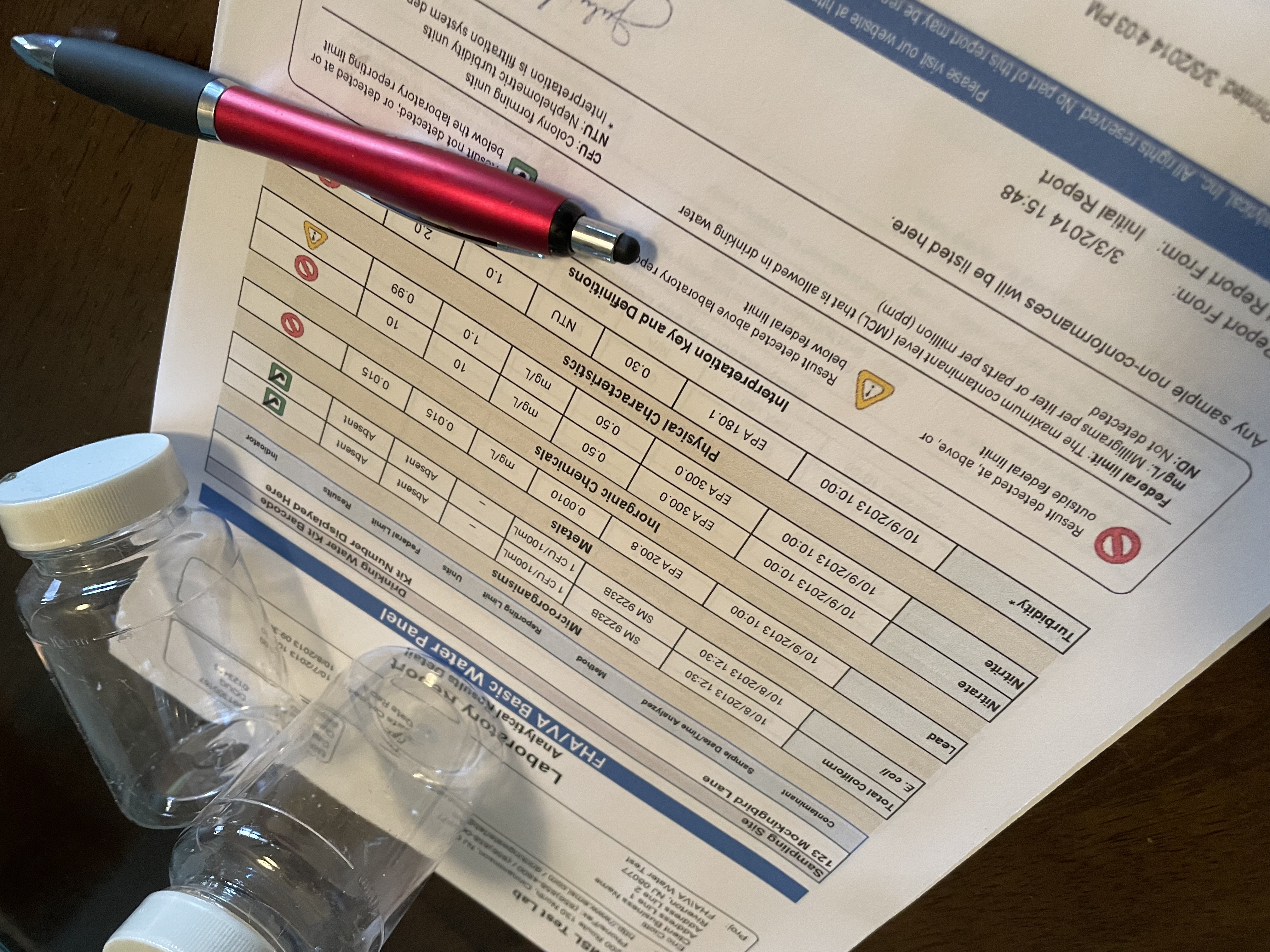 radon in drinkng water test